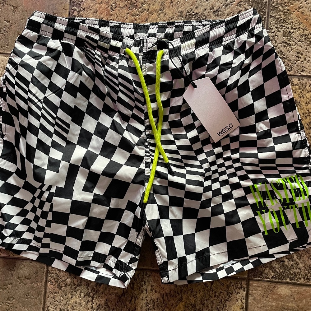 Mens swim trunks - wasted youth